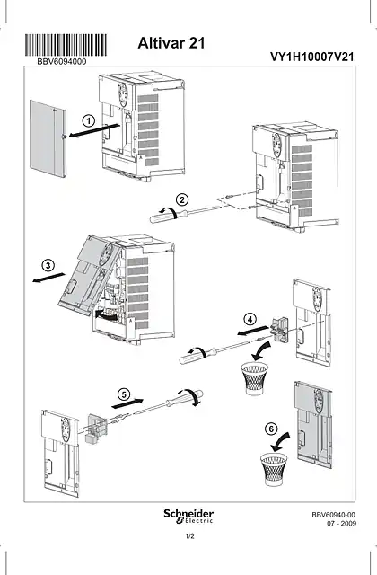 schneider施耐德IS spare_part_ctrl_ size9_ATV21